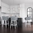 thumbnail image 8 of HH2 Home Upholstered Barrel Back Wood Adjustable Height Swivel Bar Stool, 8 of 20