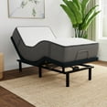 thumbnail image 1 of LulaaBED 12" Soft & Firm Flippable Memory Foam Mattress & Adjustable Base Set, 1 of 11