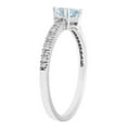 thumbnail image 3 of Baguette Cut Gemstone and 0.10 CT. T.W. Diamond Ring in 14K Gold, 3 of 3