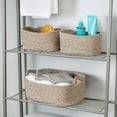 thumbnail image 3 of Honey-Can-Do 3-Piece Set of Cotton Nested Texture Baskets, Champagne, 3 of 8