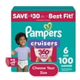 thumbnail image 1 of Pampers Cruisers 360 Diapers, Sizes 4-7, 1 of 13
