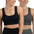 thumbnail image 1 of Member's Mark Women's 2pk Seamless Scoop Neck Sports Bra, 1 of 8