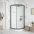 thumbnail image 4 of Breeze 36” x 36” x 77” Corner Shower Kit with Clear Glass, Walls, Base and Hardware, 4 of 20
