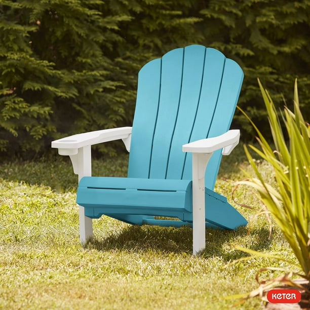 Keter Everest Adirondack Chair with Integrated Cupholder