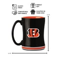 thumbnail image 3 of Logo Brands Cincinnati Bengals 14oz Relief Mug Set, 3 of 5