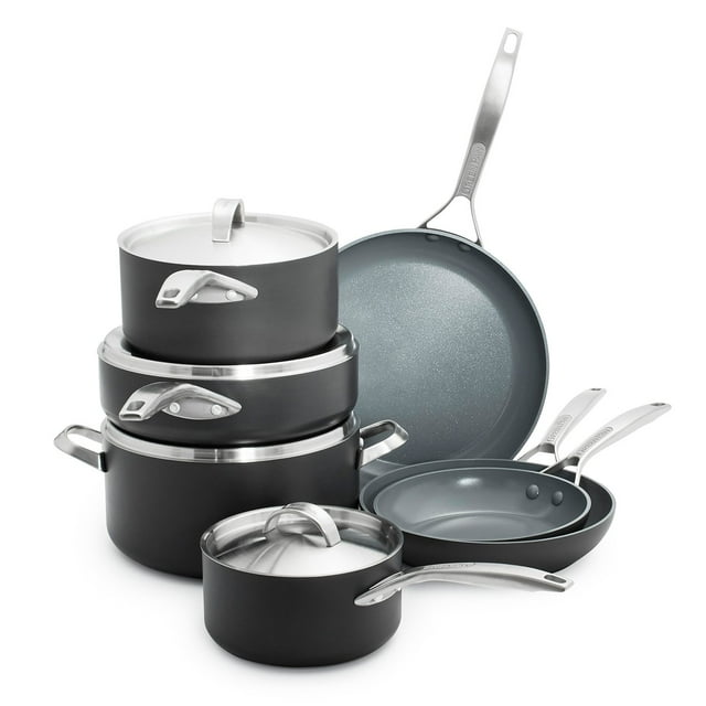 GreenPan Paris Pro Ceramic Nonstick Cookware Set, Assorted Sets