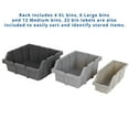 thumbnail image 8 of Member's Mark Steel Commercial Bin Rack With Wheels, 22 Bins, 36" W x 14" D x 56" H, 8 of 8