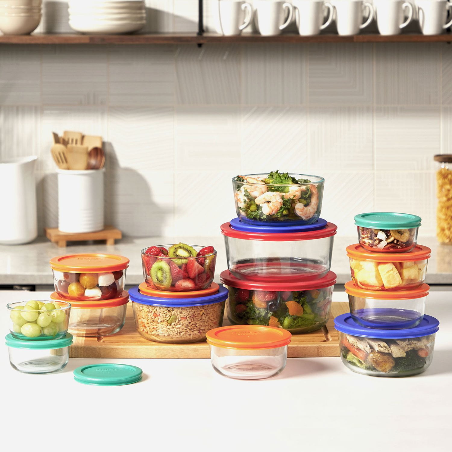 Pyrex Simply Store 28-Piece Glass Food Storage Set - Samsclub.com