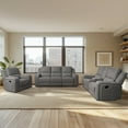thumbnail image 1 of Margo 3-Piece Fabric Manual Reclining Set, Assorted Colors, 1 of 13