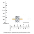 thumbnail image 5 of Lab Created Elongated Cushion Cut Diamond Ring in 18K Gold, 5 of 5
