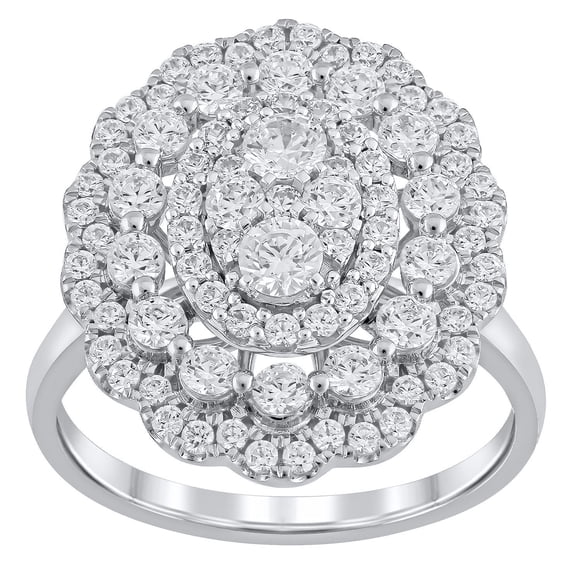 1.46 CT.T.W. Round Cut Diamond Ring in 14K Gold