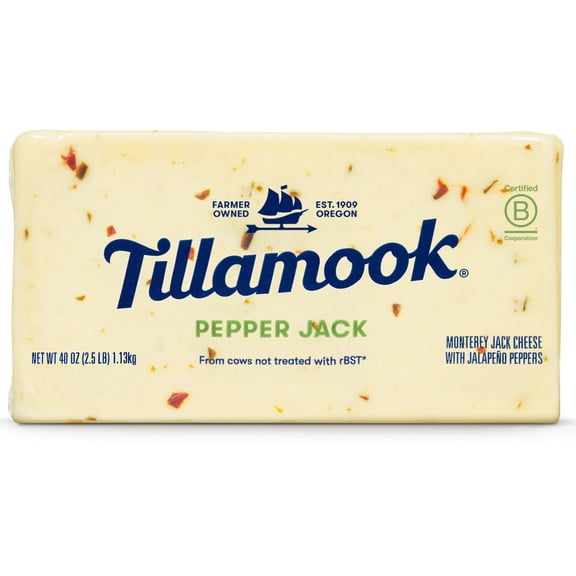 Tillamook Pepper Jack Cheese 2.5 lbs.