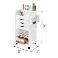 thumbnail image 5 of Honey-Can-Do Rolling Craft Storage Cart, White, 5 of 5