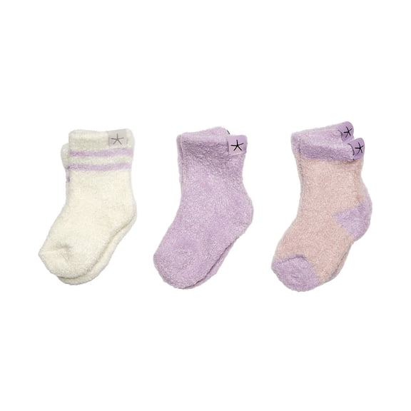 Barefoot Dreams Baby 3-Pack CozyChic Lite Sock