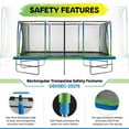 thumbnail image 3 of Upper Bounce Mega Trampoline with Fiber Flex Enclosure System, 10' X 17', 3 of 6
