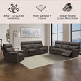 thumbnail image 2 of Lawrence Fabric Manual Reclining Sofa Set, Assorted Colors, 2 of 17