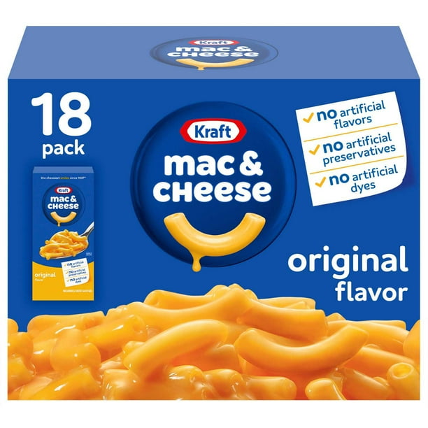 Kraft Original Macaroni and Cheese Dinner 18 pk. - Samsclub.com