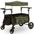 thumbnail interactive-video image 1 of Jeep Wrangler Deluxe Stroller Wagon + Accessories Black/Green, 1 of 13