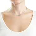 thumbnail image 4 of Italian Sterling Silver Herringbone Chain Necklace, 4 of 8