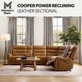thumbnail image 2 of Member's Mark Cooper Power Reclining Leather Sectional, 2 of 9