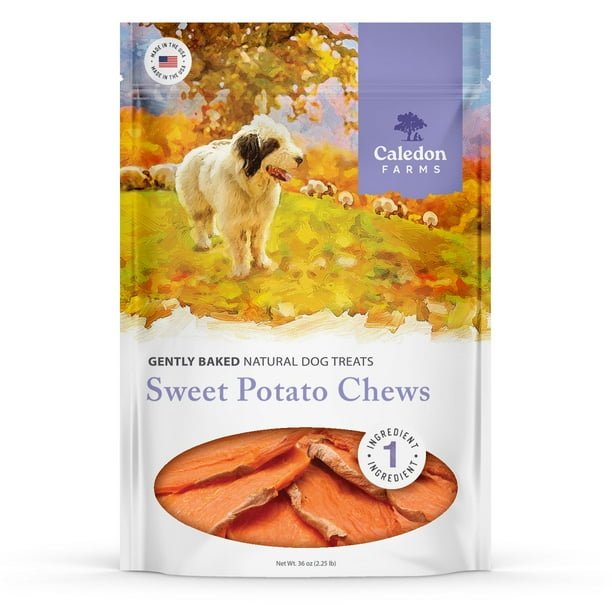 Caledon Farms Dog Treat Chews with Sweet Potato Flavor, 36 oz