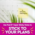 thumbnail image 5 of Post-it Super Sticky Notes, Canary Yellow, 3 in. x 3 in., 24 Pads, 5 of 9