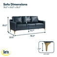thumbnail image 6 of Serta Fleming Faux Leather Sofa, 6 of 8