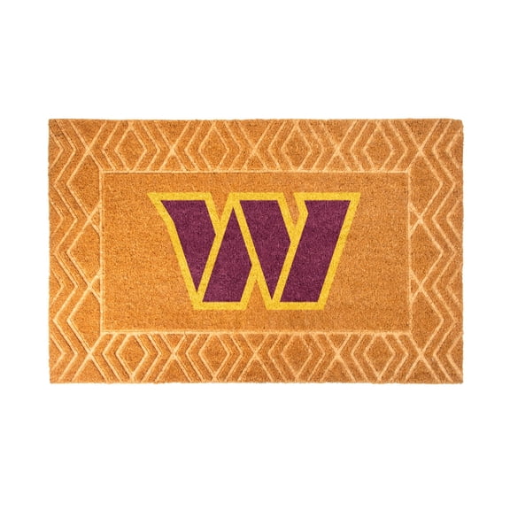 Logo Brands Washington Commanders Coir Outdoor Mat