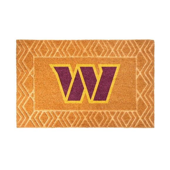 Logo Brands Washington Commanders Coir Outdoor Mat