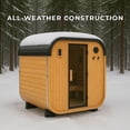 thumbnail image 5 of Backyard Discovery 2-4 Person Cedar Outdoor Cube Sauna with Electric Heater & Glass Door, 5 of 13
