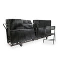 thumbnail image 1 of Hampden Furnishings 52pk Folding Chair, Black, with Ava Dolly, 1 of 8