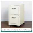 thumbnail image 18 of Hirsh 18" Deep 2-Drawer Mobile Letter Width Vertical File Cabinet, Choose Color, 18 of 18
