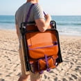 thumbnail image 3 of Logo Brands Clemson Tigers Reclining Beach Chair, 3 of 6