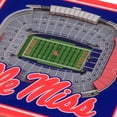 thumbnail image 3 of YouTheFan Ole Miss Rebels 3D Stadium View Coaster, 3 of 3