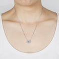 thumbnail image 6 of Lab Created Solitaire Halo Diamond Pendant Necklace in 18K Gold, 6 of 7
