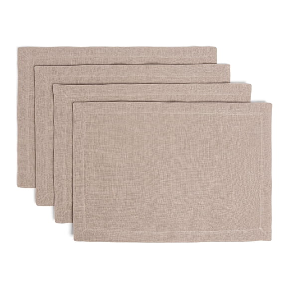 Over&Back Linen Placemats, Set of 4