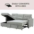 thumbnail image 3 of Kylie Storage Sectional with Pullout Bed, Assorted Colors, 3 of 9
