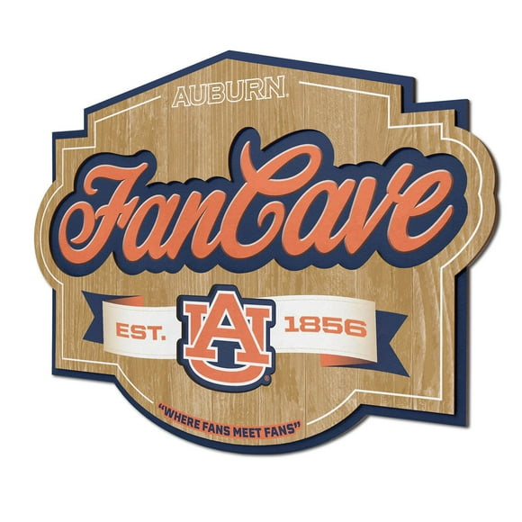 YouTheFan Auburn Tigers 17"x12.5" 3D Multi-Layered Fan Cave Sign