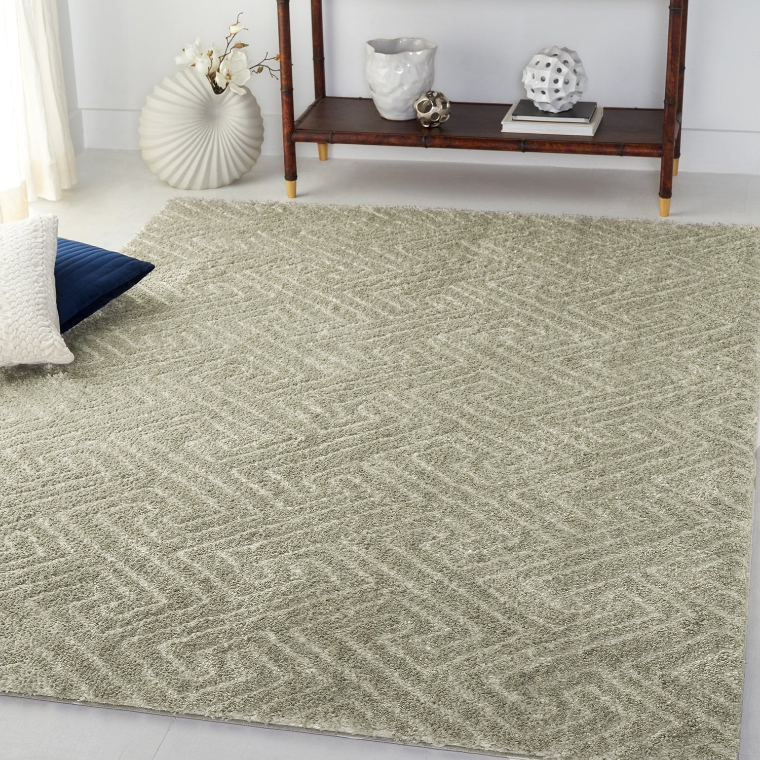 Geo Shag Geometric Design Area Rug, 5' x 8', Assorted Colors - Samsclub.com
