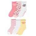 thumbnail image 2 of Limited Too Girls 6-Pack Lettuce Edge Quarter Crew Sock, 2 of 5