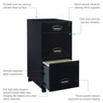 thumbnail image 15 of Hirsh 18" Deep 3 Drawer Mobile Letter Width Vertical File Cabinet, 15 of 18