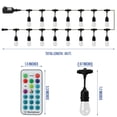 thumbnail image 8 of Westinghouse 48' Color Change LED String Light Set with Remote Control, 15 Bulbs, 8 of 8
