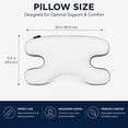 thumbnail image 5 of Imaginarium Ergonomic Memory Foam Beauty Pillow with Cooling Cover, 5 of 7