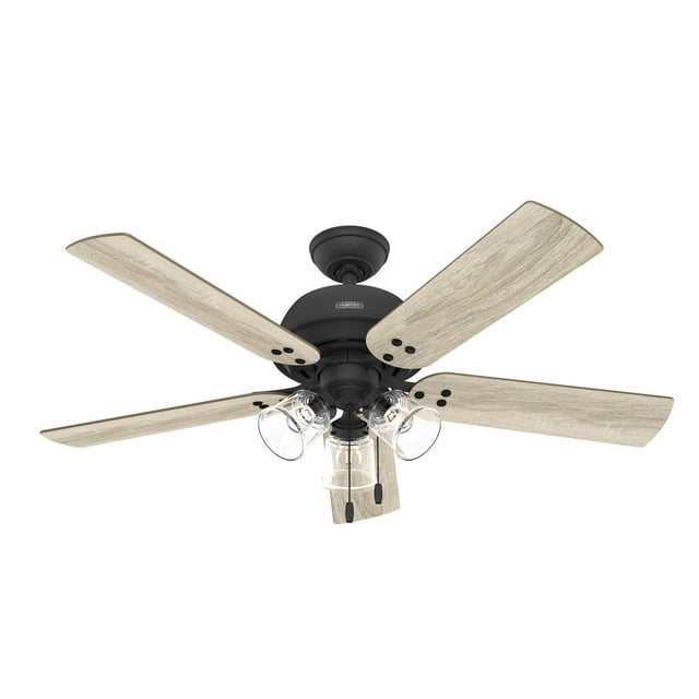 Hunter 52" Shady Grove Ceiling Fan With LED Light Kit And Pull Chain, Choose Color