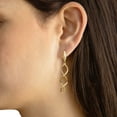 thumbnail image 3 of Twist Dangle Earrings in 14K Gold, 3 of 3