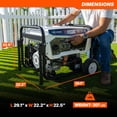 thumbnail image 4 of 13,000 / 9,500 Watt Armor Power Tri-Fuel Portable Generator With ArmorShield CO Shutoff Remote Start With Mobility Kit, 4 of 9