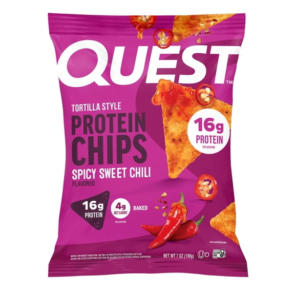 Quest Tortilla Style Protein Chips, Spicy Sweet Chili, 7 oz.