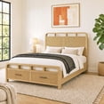 thumbnail image 1 of Society Den Woodridge Storage Bed in Natural, Assorted Sizes, 1 of 8