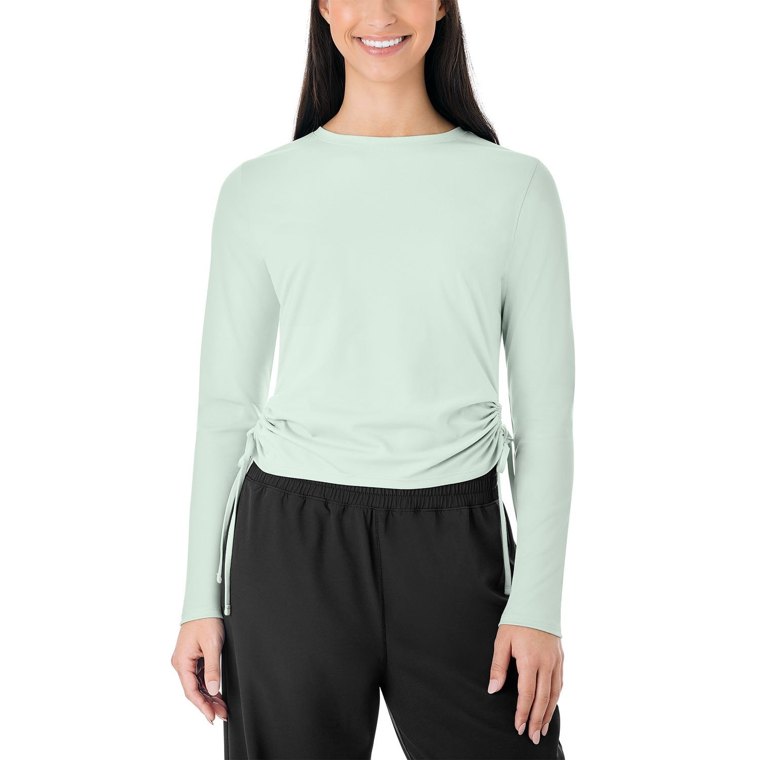 Determ Collagen Ruched Long Sleeve ホワイト Determ Collagen Ruched Long Sleeve ホワイト