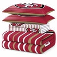 thumbnail image 2 of Logo Brands San Francisco 49ers Queen Bed-In-A-Bag Set, 2 of 5